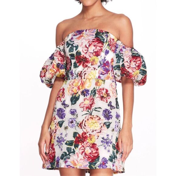 MARCHESA NOTTE NWT Bubble Mini Dress Sz 8 - Picture 1 of 11